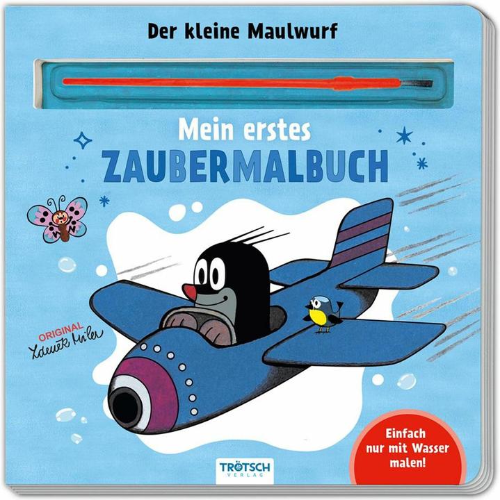Trtsch Der kleine Maulwurf Malbuch mit Pinsel Mein erstes Zaubermalbuch