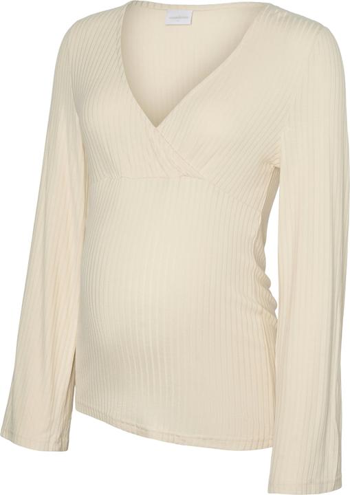 Mamalicious Normal geschnitten V-Ausschnitt Top Bluse (XS)