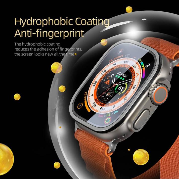 Immagine prodotto Dux Ducis Vetro temperato Flas con cornice in alluminio per Apple Watch Ultra 49 mm - nero