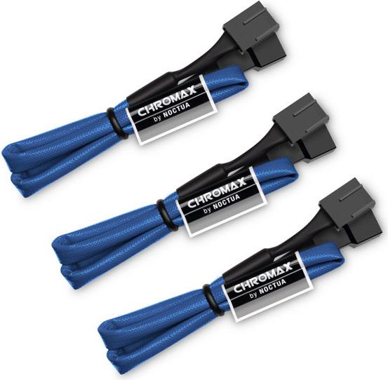 Actual product image Noctua NA-SEC1 chromax.blue fan extension cable set