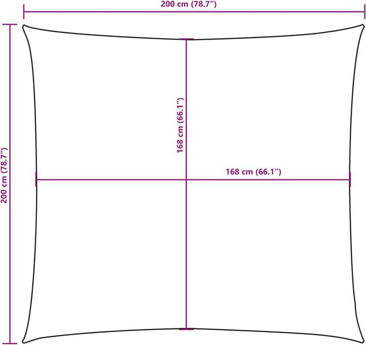 Image du produit VidaXL Voile d'ombrage (2 x 2 m)