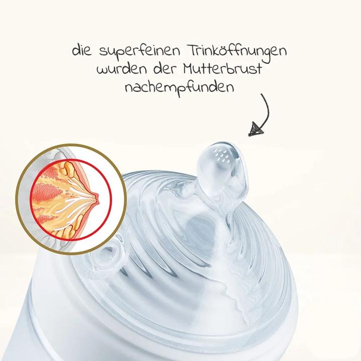 Actual product image NUK for Nature teat, breast-like teat made from sustainable silicone, size L, BPA free