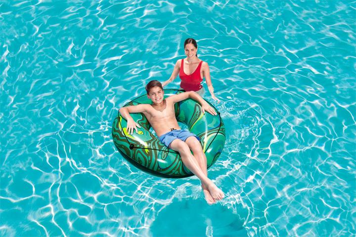 Actual product image Bestway Inflatable Swim Ring River Gator F1.19m, Black, Orange, Swim ring, Image, Vinyl, 12 yr(s), C