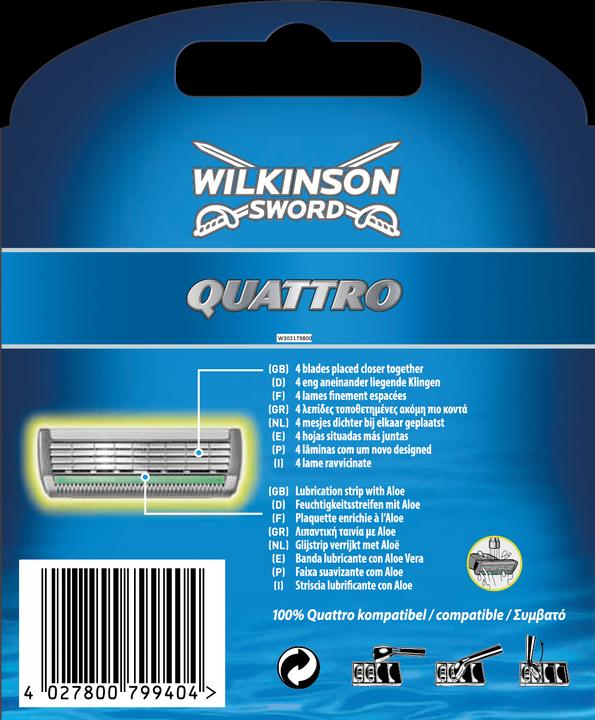 Produktbild Wilkinson Quattro Men's Razor Blades 6 Pieces (6 x)