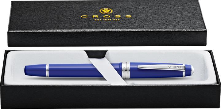 Immagine prodotto Cross Penna stilografica Bailey Lacca blu chiaro Pennino M Scatola regalo (lacca blu, 1 x)