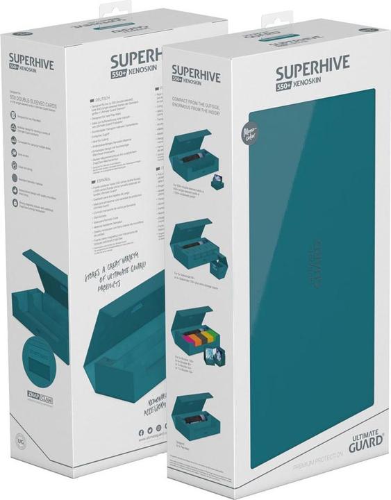 Produktbild Ultimate Guard Kartenbox XenoSkin Superhive 550+ Petrolblau