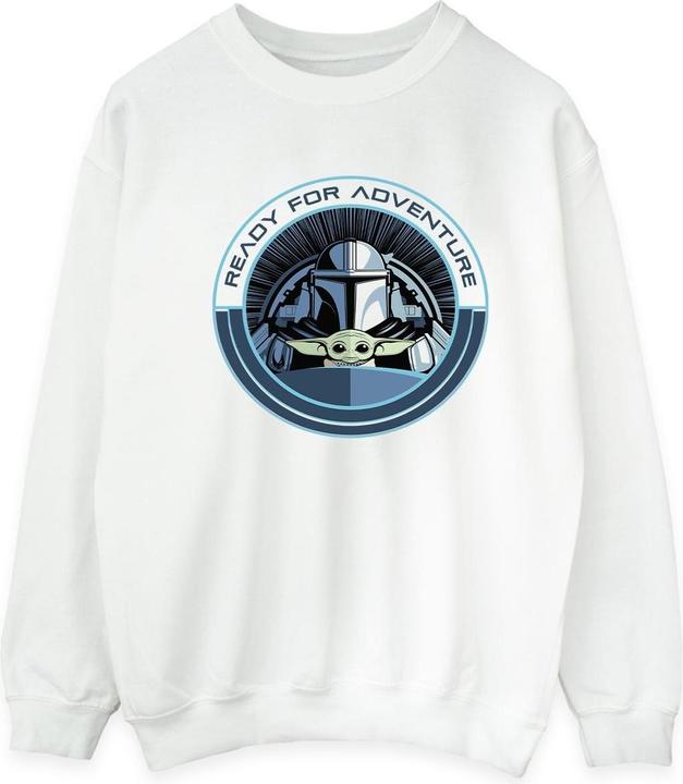 Star Wars The Mandalorian Grogu Ready For Adventure Sweatshirt (M)