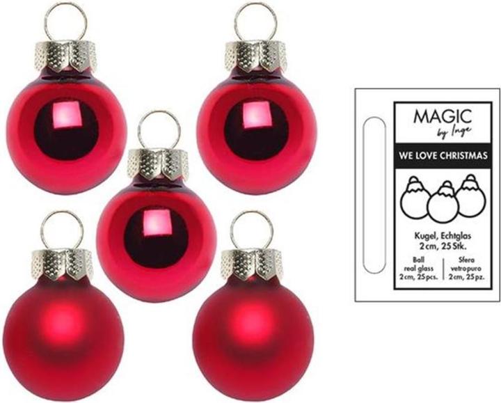 Produktbild Inge’s Glas Christmas Decor Ochsenblut (25 -teilig)