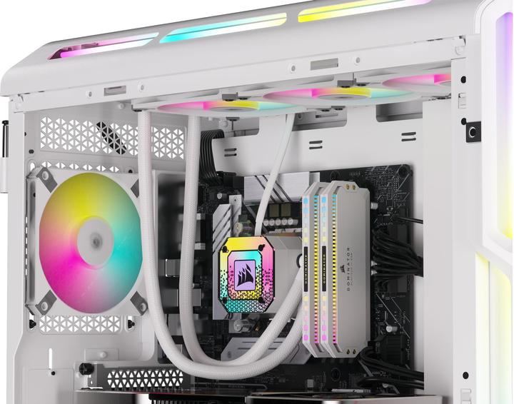 Produktbild Corsair iCUE AF120 RGB Slim 2er wh 120mm CO-9050165-WW (120 mm, 2 x)