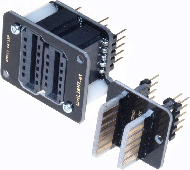 Actual product image Unilight direct connect header with 6 primary 10 secondary poles, 2pcs, uni contactle