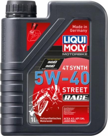 Actual product image Liqui Moly Motorcycle 4T Synth 5W-40 Street Race (1 l, SAE 5W-40)