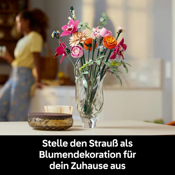 Actual product image LEGO Schöner Rosafarbener Blumenstrauss (10342, LEGO Botanical, LEGO Icons)