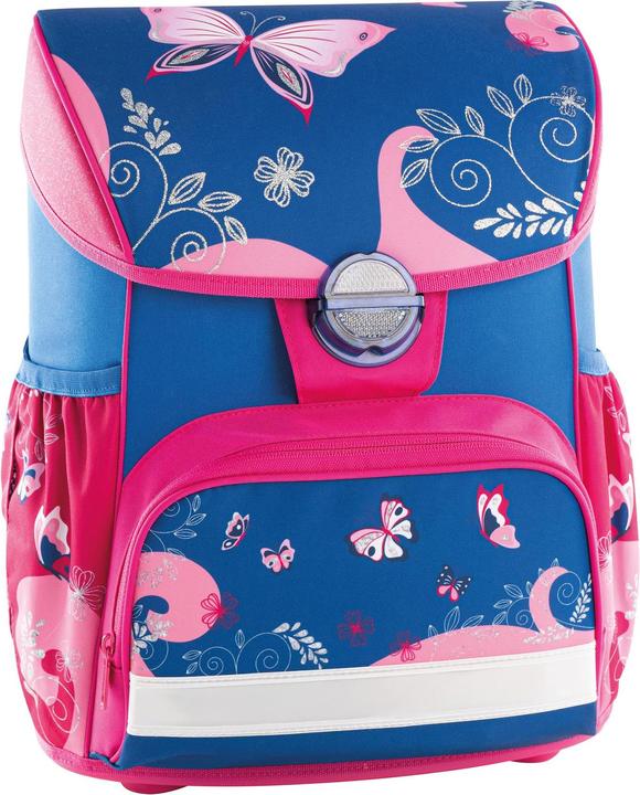 Produktbild EberhardFaber Schulthek-Set EFAlino Schmetterling 4-teilig, Blau/Rosa (18 l)