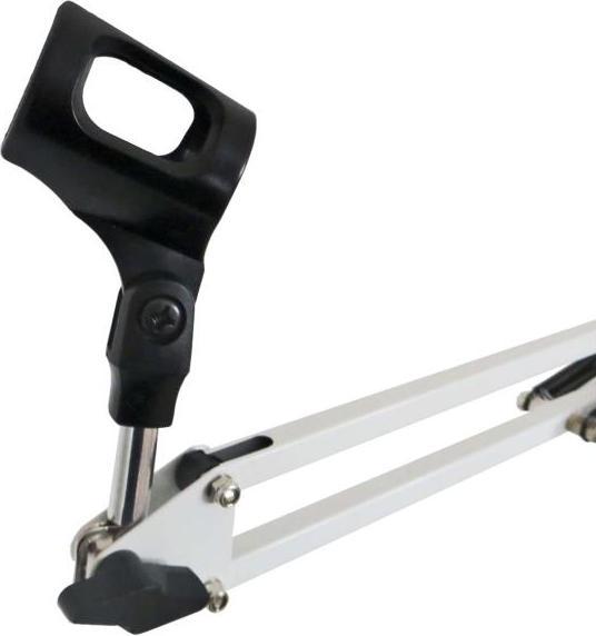 Actual product image keepdrum NB35 WH White Table Microphone Arm