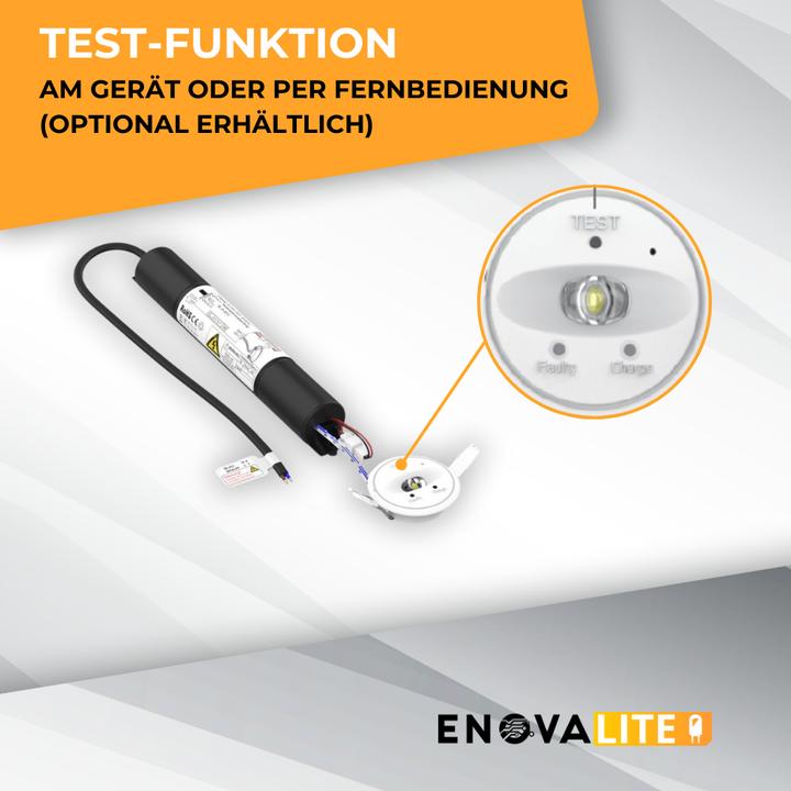 Produktbild Enova ELED 200106 - LED-Notstrom Downlight Einbau TEST-Fkt. (150 lm)