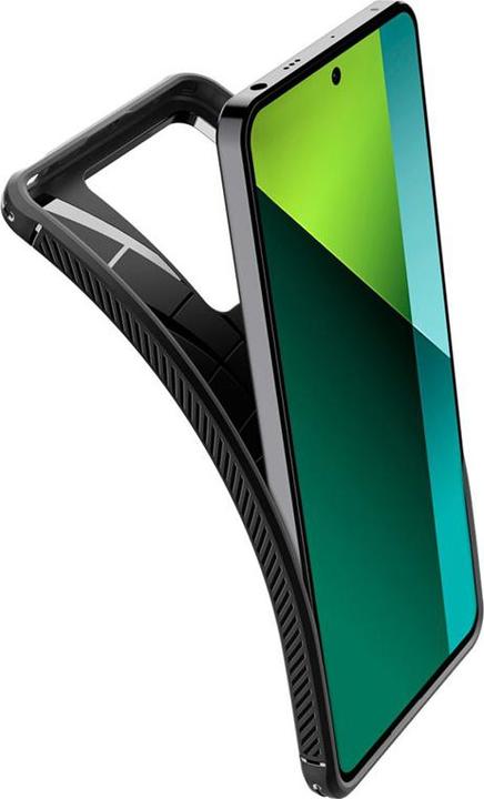 Actual product image Spigen Rugged Armor Xiaomi Redmi Note 13 Pro 5G / Poco X6 5G czarny/matte black ACS07254 (Xiaomi Redmi Note 13 Pro 5G)