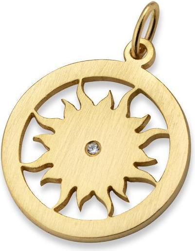Breuning ANHÄNGER - BRILL. 0,007 Ct. H/si (750/18 K Gold)