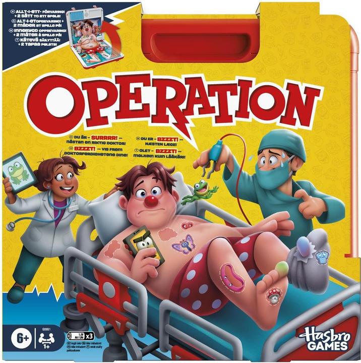 Produktbild Hasbro Operation (Finnisch, Deutsch, Norwegisch)