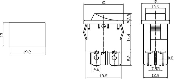 Nährwerte und Zutaten Eneroid Wippenschalter MRS-201A-2