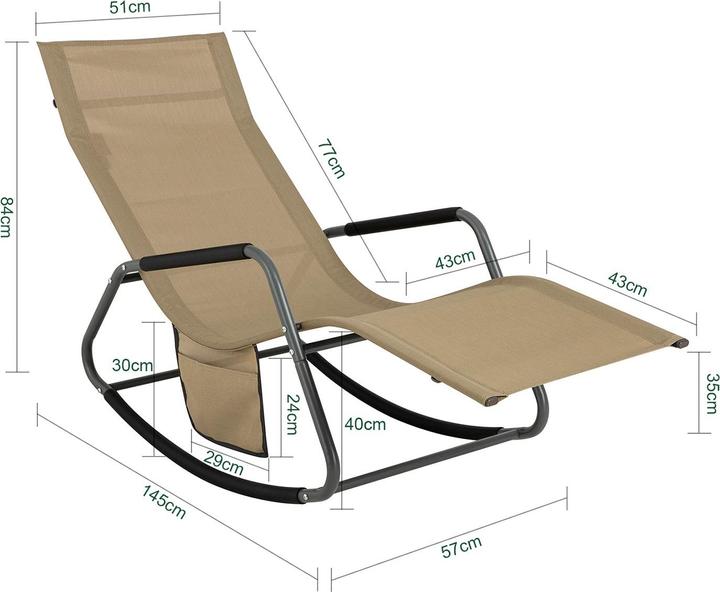 Actual product image SoBuy Garden lounger (57 cm)