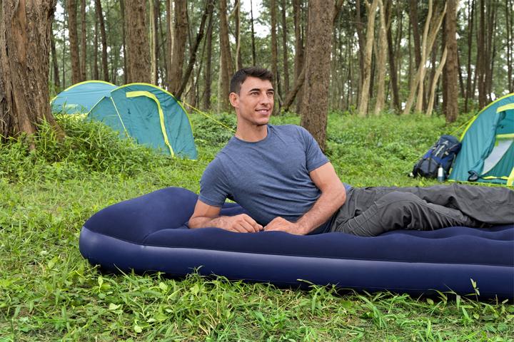 Image du produit Bestway Matelas gonflable 1 place avec pompe à pied intégrée 1,88 m x 99 cm x 28 cm