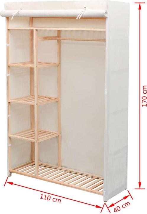 Actual product image VidaXL Leonardo (110 x 40 x 170 cm)
