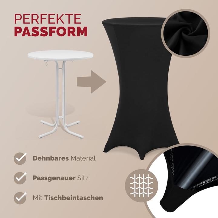 Produktbild Detex 2x Stehtischhussen (60 x 120 cm)