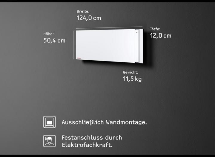 Produktbild Stiebel Eltron CND 200, 2 kW Duo Wandkonvektor für ca. 25 m², ohne Stecker (2000 W)