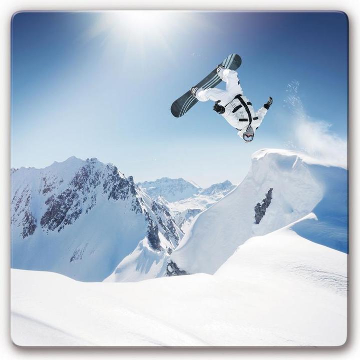Produktbild Trenddeko Snowboarder quadratisch (20 x 20 cm)