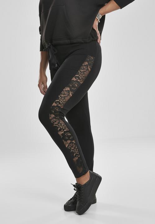 Immagine prodotto Urban Classics Leggings a righe in pizzo da donna (4XL)