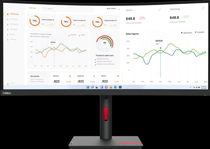Image du produit Lenovo ThinkVision T34w-30 (3440 x 1440 pixels, 34")