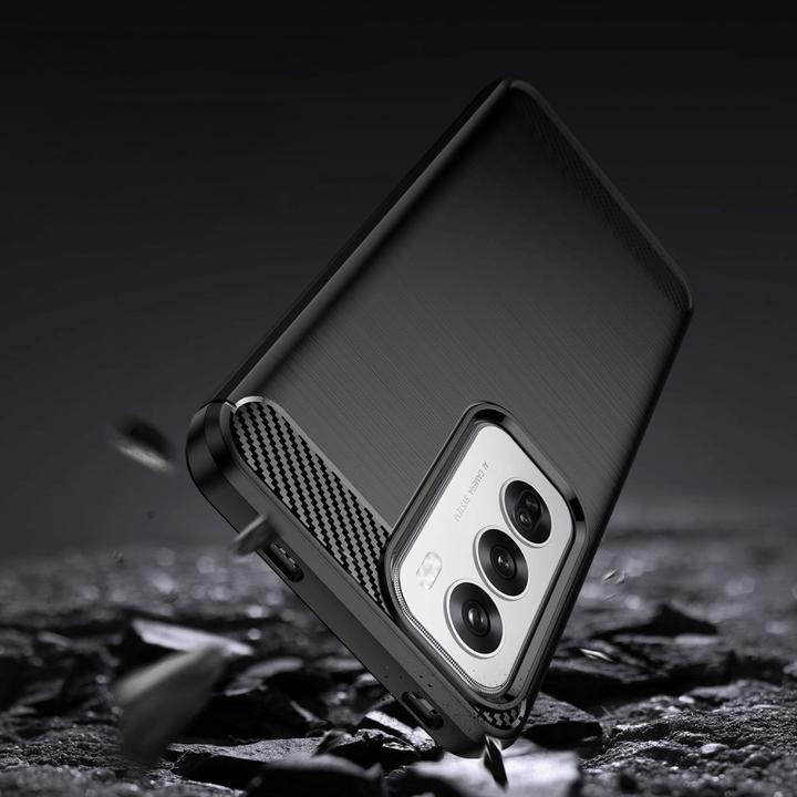 Actual product image Cover-Discount OPPO Reno12 5G - Metal Carbon Look Cover (Oppo Reno12)