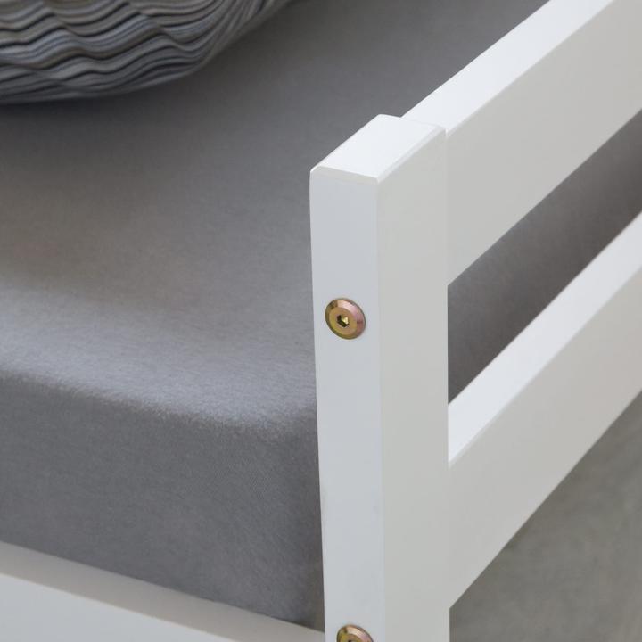 Produktbild Jamb Holzbett Jugendbett 140x200cm Weiss (140 x 200 cm)