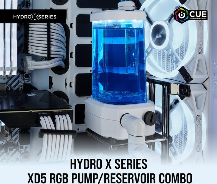 Image du produit Corsair Hydro X Series XD5 RGB D5 Pump réservoir blanc