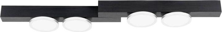 Actual product image Lucande Kellino ceiling light, 4-light, black (600 lm, GU10)