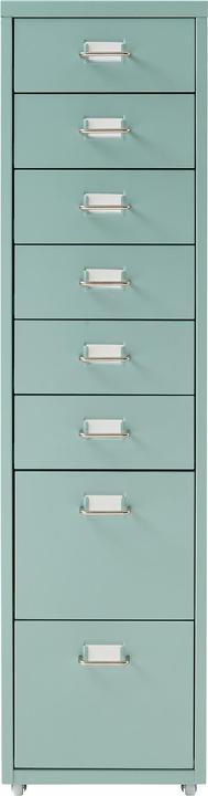 Image du produit En.Casa Rollcontainer Kökar mit 8 Schubladen 109x28x41 cm Mintgrün