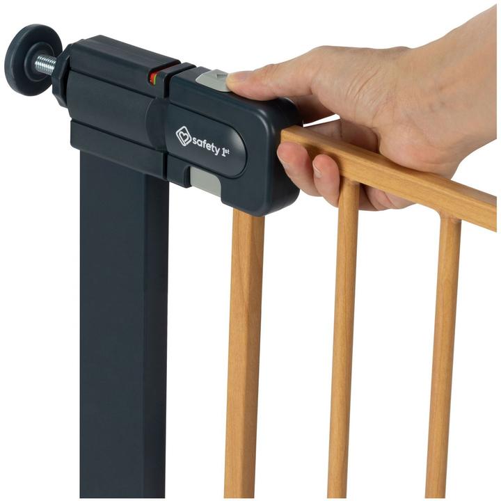 Immagine prodotto Safety 1st - SF1 Easy Close - Metal Wood Effect - 73-80cm, extendable to 136cm (73 cm)