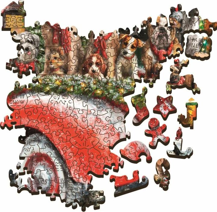 Immagine prodotto Clementoni Puzzle in legno Babbo Natale Aiutante 1000 Giorni (1000 pezzi)