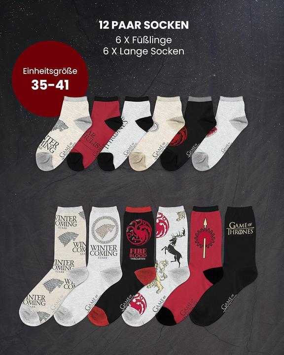 Produktbild Sockswear Sockenkalender Game of Thrones (35 - 41)