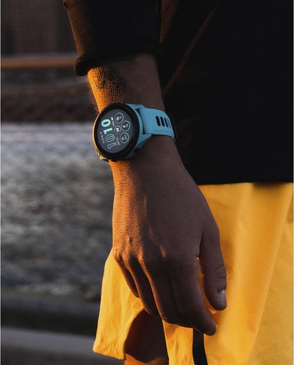 Actual product image Garmin 010-02810-12 Forerunner 265 Music, Aqua (46 mm)