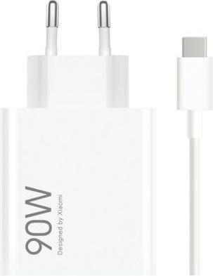Actual product image Xiaomi Wall Charger USB-A MDY-15-EK + USB-C Kabel 90W - white (90 W)