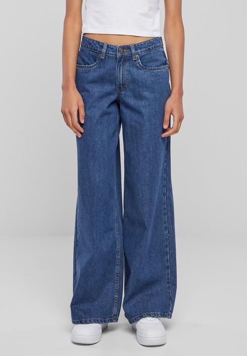 Image du produit Urban Classics Ladies Mid Waist Wide Denim (30)