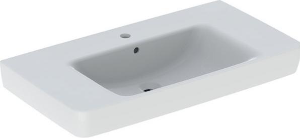 Produktbild Geberit Aufsatzwaschbecken Renova Plan mit Ablage 90 cm wei mit KeraTect Spezialglasur (480 mm, 900 mm)