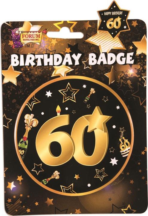 Produktbild Bristol Novelty Abzeichen 60. Geburtstag