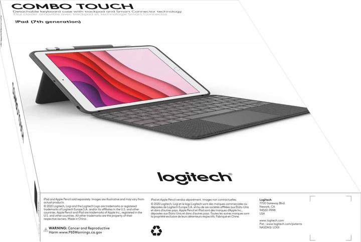 Actual product image Logitech Combo Touch (CH, iPad 2019 (7th gene), iPad 2020 (8. Gen), iPad 2021 (9th Gen))