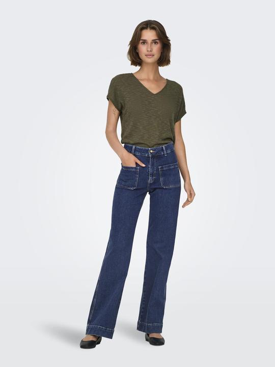 Actual product image Only ONLJUICY Hohe Taille Weiter Beinschnitt Jeans Jeans mit weitem Bein (W30/L32)