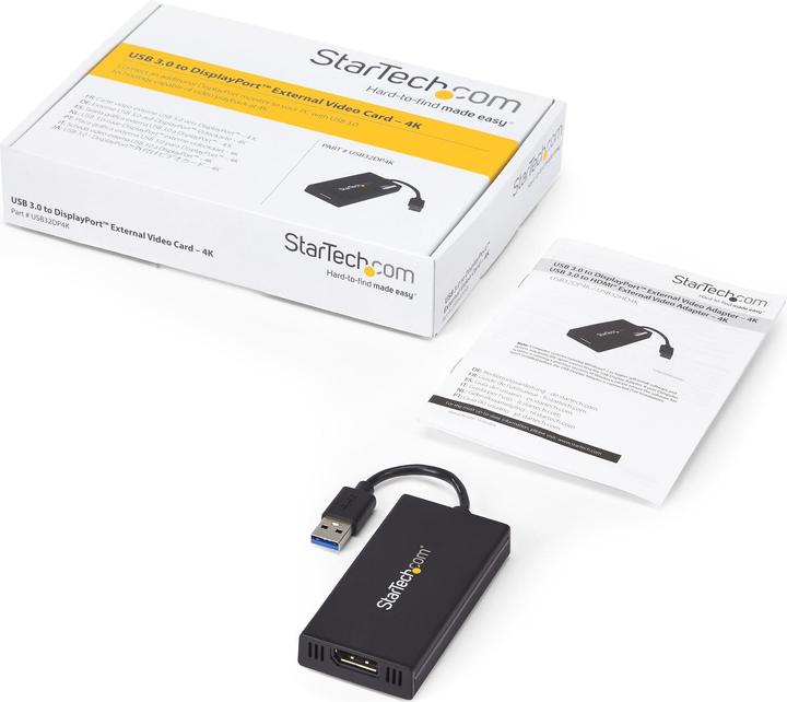 Produktbild StarTech USB A – Displayport (USB-A, 9 cm)