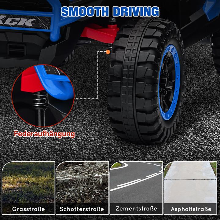 Produktbild Aiyaplay Elektro Kinderauto Kunststoff, Metall Blau (24 V)