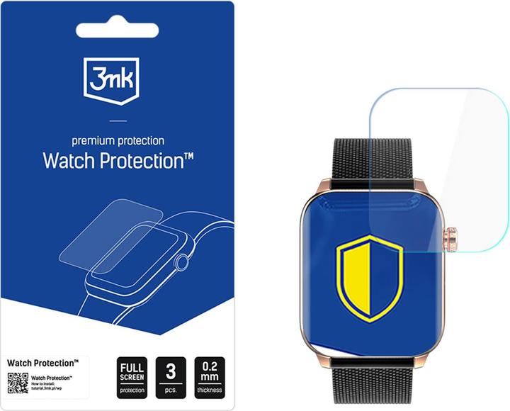Produktbild 3MK Watch Protection ARC Smartwatch Displayschutzfolie für MAXCOM Oxygen 2 FW64