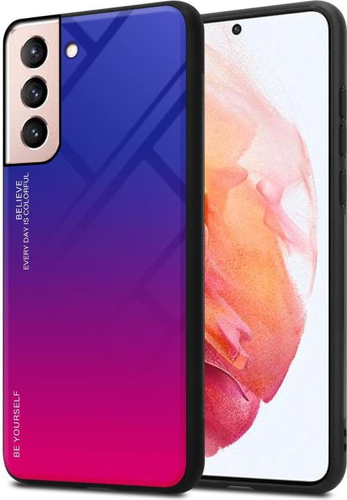 Image du produit Cadorabo Couverture en verre TPU 2 couleurs (Samsung Galaxy S21 5G)